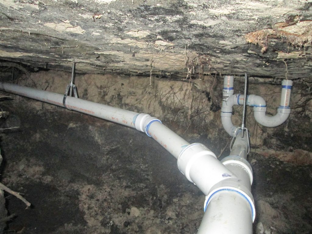 Tunneling for plumbing